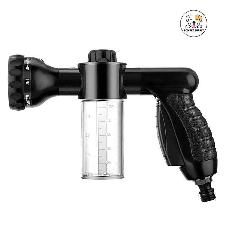 Eco Pet Supply Nozzle Garden Hose Sprayer Pet Clean Water Foam Bottle Soap Dog Spray Cleaner Made of Plastic