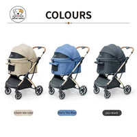 Eco Pet Supply Pet Folding stroller Gray