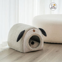 Eco Pet Supply Luxury Winter Warm Dog Bed with Non-Slip Bottom and Cozy Plush Interior for Small and Meduim Pets