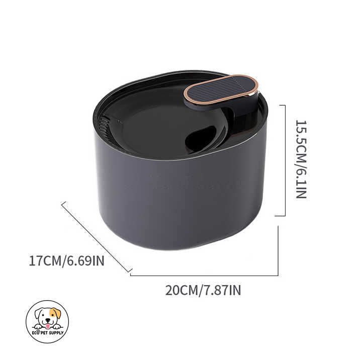 Eco Pet Supply Large Capacity Smart Pet Water Fountain – Automatic Recirculating Drinking Fountain for Dogs and Cats