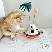 Eco Pet Supply Interactive Automatic Cat Toy with LED Lights, Rolling Ball and Rechargeable Motion Sensor Fun