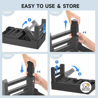 Eco Pet Supply Stainless Steel Portable Raised Pet Bowl