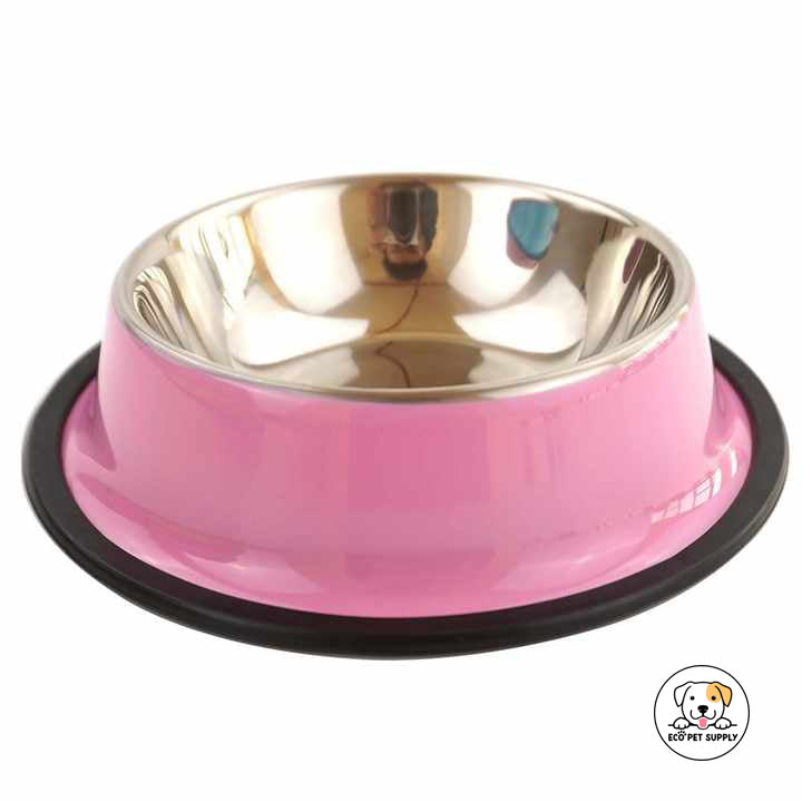 Eco Pet Supply Steel Pet Food Bowl – Durable, Anti-Slip Design