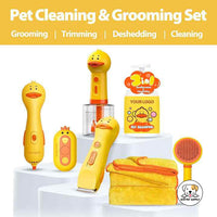 Eco Pet Supply 2‑In‑1 Pet Grooming Tool Yellow Duck
