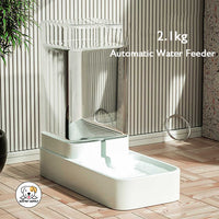 Eco Pet Supply 2-in-1 Automatic Pet Feeder and Water Dispenser – Gravity-Fed, Spill-Free, BPA-Free, Easy to Clean & Perfect for Cats and Dogs of All Sizes