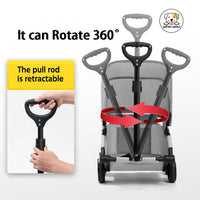 Eco Pet Supply Lightweight Foldable Double Pet Stroller