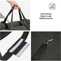 Eco Pet Supply Portable Dog Car Seat – Dual-Use Travel Booster Seat & Pet Bed with Side Pocket – Ideal for Small and Medium Dogs