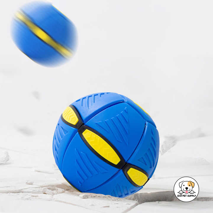 Eco Pet Supply Interactive UFO Dog Toy – Durable Plastic Design with Engaging Lights and Sounds for Active Play and Mental Stimulation