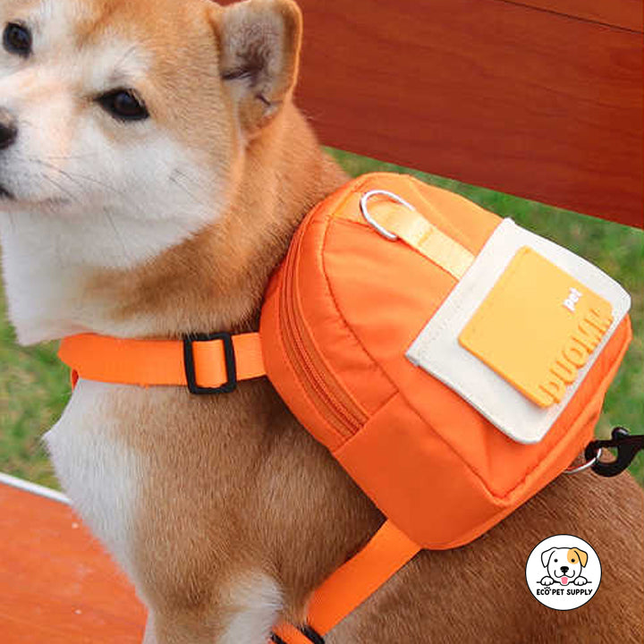 Eco Pet Supply Heavy-Duty Travel Outdoor Dog Leash backpack with bog bags