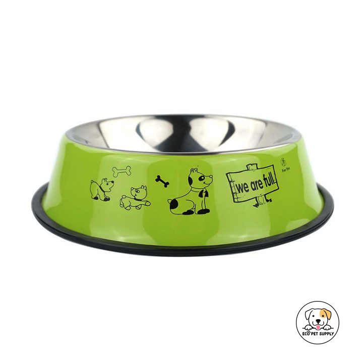 Eco Pet Supply Steel Pet Food Bowl – Durable, Anti-Slip Design
