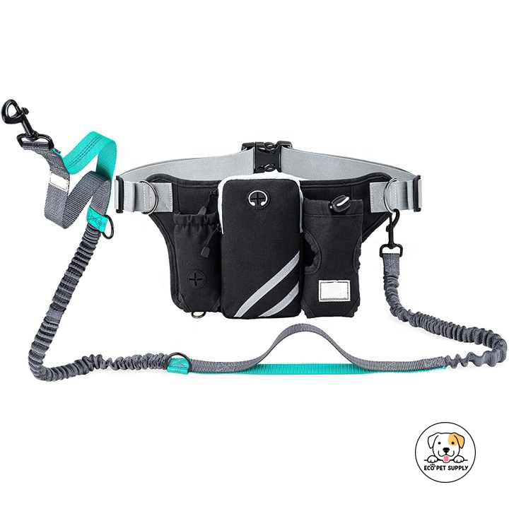 Eco Pet Supply Latest Hands-Free Dual Padded Handles Dog Leash – Adjustable Reflective Leash for Comfortable Walking and Running