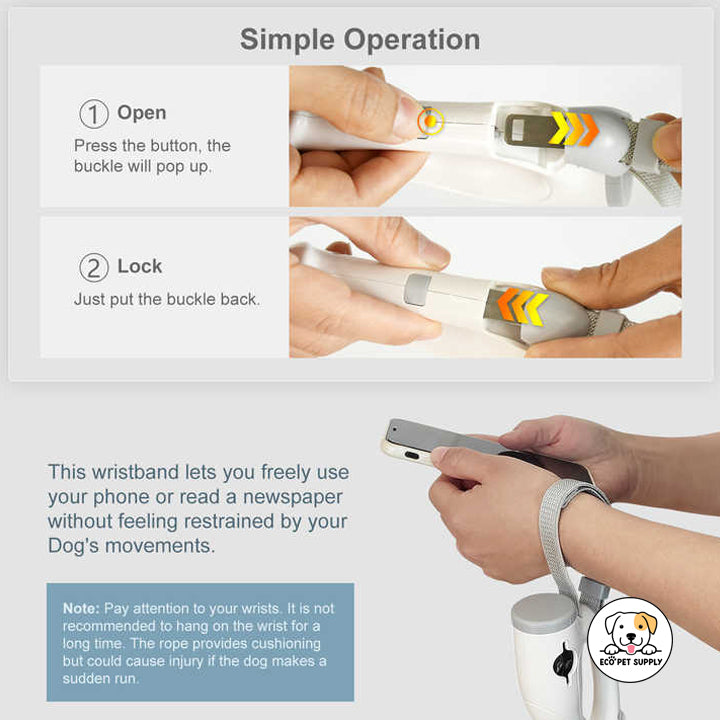 Eco Pet Supply Custom LED Elastic Nylon Dog Lead