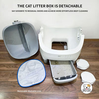 Eco Pet Supply Smart Self-Cleaning Cat Litter Box Brown
