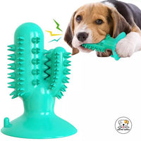 Eco Pet Supply Cartoon‑Shaped Cactus TPR Dog Toothbrush