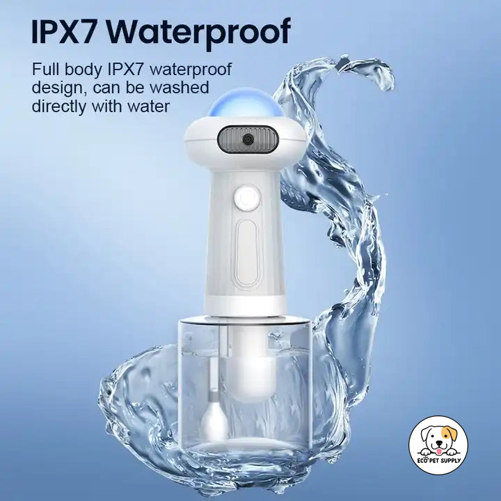 Eco Pet Supply Automatic Pet Foam Machine – Rechargeable Dog Bath Dispenser with IPX7 Waterproof Design, 1200mAh Battery, and Efficient Shampoo Mixing for Cats and Dogs