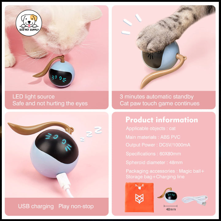 Eco Pet Supply Interactive Self-Rotating Ball