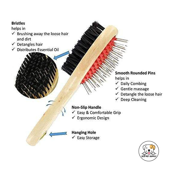 Eco Pet Supply Eco-Friendly Bamboo Deshedding Brush